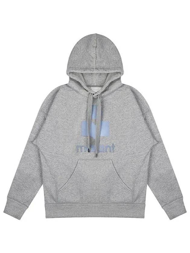 Miley Logo Print Hoodie Grey - ISABEL MARANT - BALAAN 2