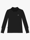 Drew Ribbed Long Sleeve T-Shirt DF41LT05BLACK - DRUH GOLF - BALAAN 1