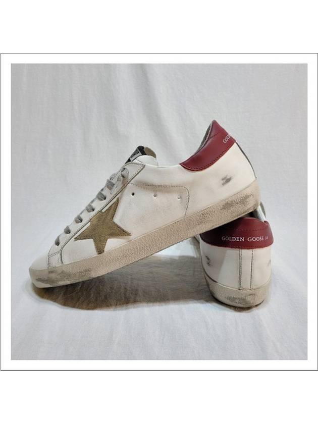 Superstar Classic Low Top Sneakers Red Beige White - GOLDEN GOOSE - BALAAN 5