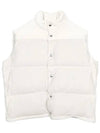 Button Padded Cotton Vest White - BOTTEGA VENETA - BALAAN 2