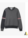 RWB Striped Crew Neck Knit Top Grey - THOM BROWNE - BALAAN 2