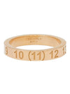 Numerical Engraved Logo Ring Gold - MAISON MARGIELA - BALAAN 1