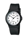 Date Display Analog Watch White Black - CASIO - BALAAN 2