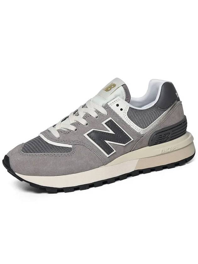 Men's 574 Legacy Low Top Sneakers Gray - NEW BALANCE - BALAAN 4