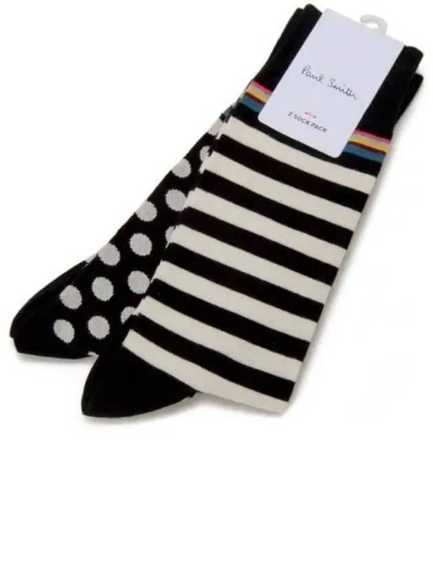 Polka Polk 2 Pack Socks Black - PAUL SMITH - BALAAN 2