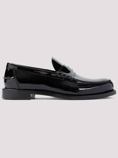 Mr G Glossy Leather Loafer Black - GIVENCHY - BALAAN 2