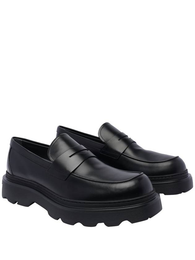 Calfskin Leather Loafer Black - TOD'S - BALAAN 3