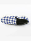 Women s Blue Check Slip ons 313652GSKD - CELINE - BALAAN 6