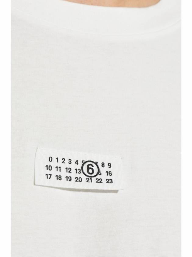 Logo Crew Neck Short Sleeve T-Shirt White - MAISON MARGIELA - BALAAN 3