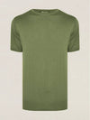 Men's Girocolo Green Short Sleeve T-Shirt FAL0220 50OD - LORO PIANA - BALAAN 2