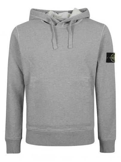 Wappen Patch Classic Fleece Hoodie Grey - STONE ISLAND - BALAAN 2