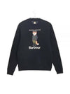 Logo Print Sweatshirt Black - BARBOUR - BALAAN 2