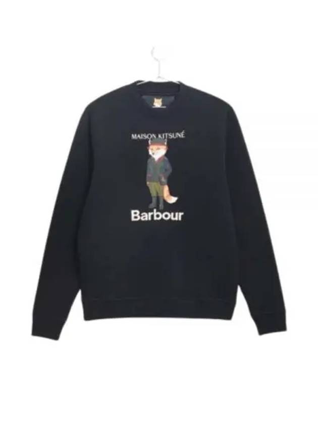 Logo Print Sweatshirt Black - BARBOUR - BALAAN 2