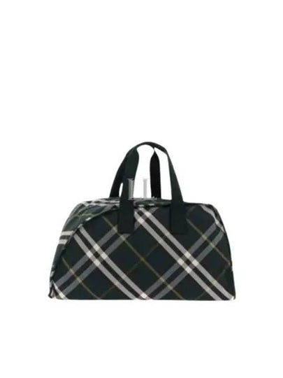 Shield Check Pattern Large Duffel Bag Green - BURBERRY - BALAAN 2