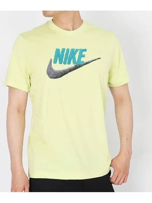 Sportswear Logo Short Sleeve T-Shirt Lime - NIKE - BALAAN 2