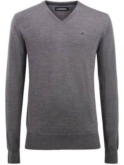 Lyle Merino Crew Neck Knit Top Grey - J.LINDEBERG - BALAAN 2