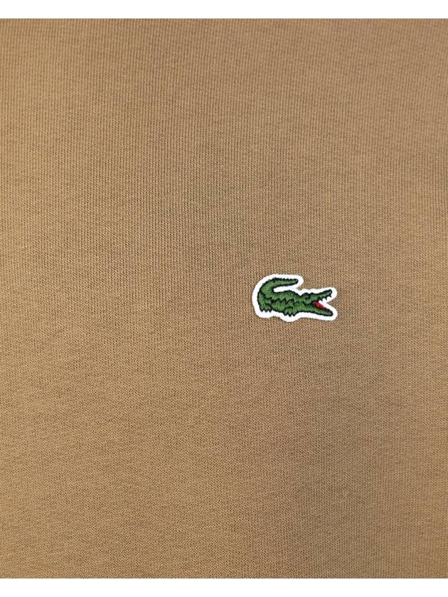 Logo Patch Crewneck Sweatshirt Brown - LACOSTE - BALAAN 4