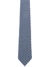 Salvatore Gancini motif tie marine - SALVATORE FERRAGAMO - BALAAN.