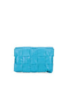 Cassette Intrecciato Small Leather Cross Bag Light Blue - BOTTEGA VENETA - BALAAN 10