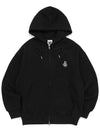 2WAY Symbol Logo Hooded ZipUp Black - POLYGRAM - BALAAN 1