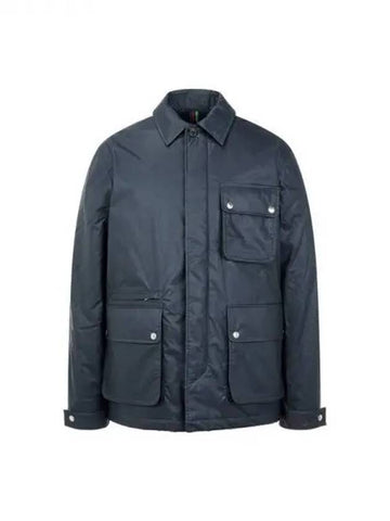 PS Waxed Cotton Hunting Jacket Dark Navy 270187 - PAUL SMITH - BALAAN 1