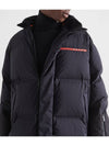 Logo Light Re-Nylon Down Padded Jacket Black - PRADA - BALAAN 3