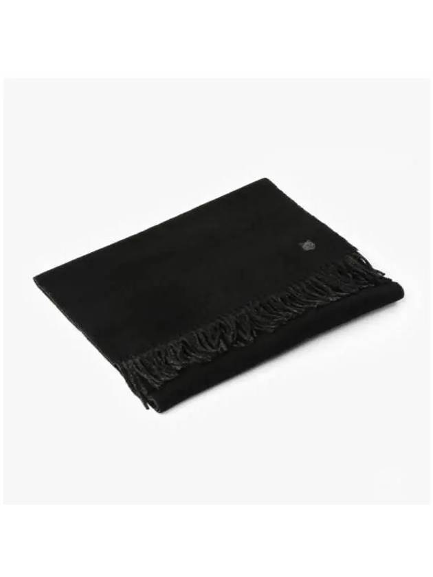 Bold Fox Head Patch Muffler Black Charcoal - MAISON KITSUNE - BALAAN 6