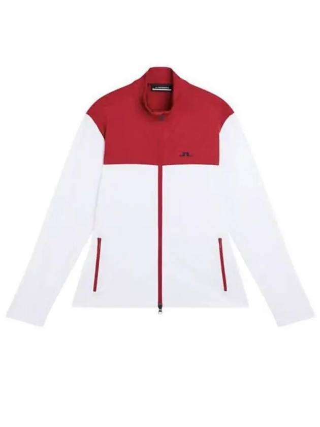 Banks Mid Layer Zip-Up Jacket Cherry White - J.LINDEBERG - BALAAN 2