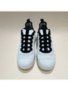 Logo Mixed Fibers Suede Low Top Sneakers White - CHANEL - BALAAN 4