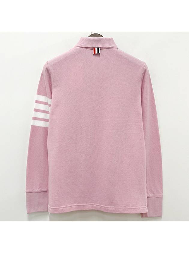 Classic Pique 4-Bar Polo Shirt Pink - THOM BROWNE - BALAAN 3