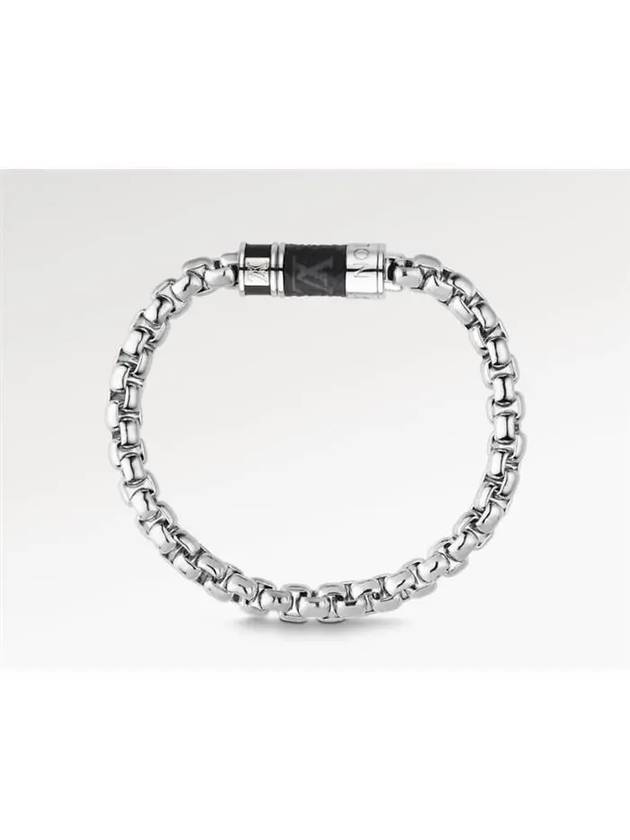 Monogram Chain Bracelet Silver - LOUIS VUITTON - BALAAN.