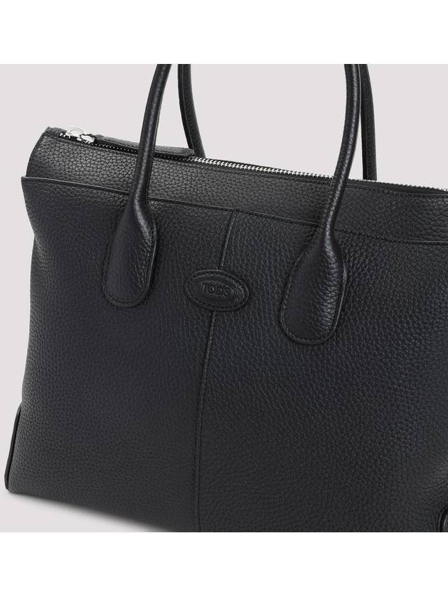 Di Leather Small Tote Bag Black - TOD'S - BALAAN 4