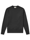 Logo Print Crew Neck Sweatshirt Black - ACNE STUDIOS - BALAAN 1