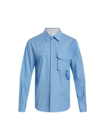 Pocket Long-Sleeve Shirt Blue - HELMUT LANG - BALAAN 2