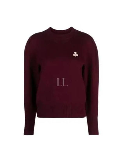 Kelaya Embroidered Logo Knit Top Dark Plum - ISABEL MARANT - BALAAN 2