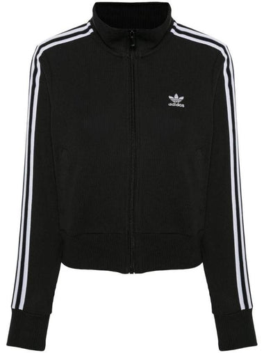 WoMen's Knit Zip Up Jacket Black - ADIDAS - BALAAN 1