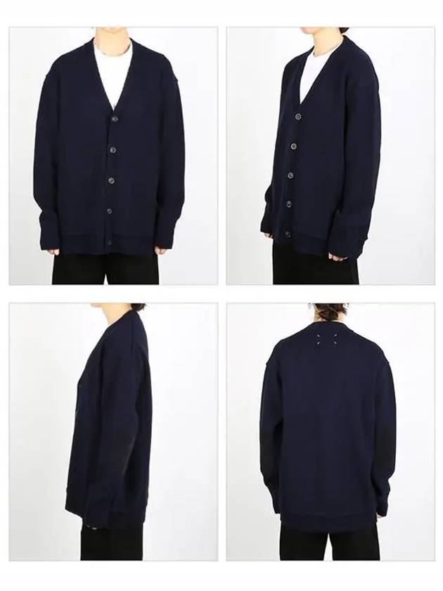 Elbow Patch Cardigan Navy - MAISON MARGIELA - BALAAN 3