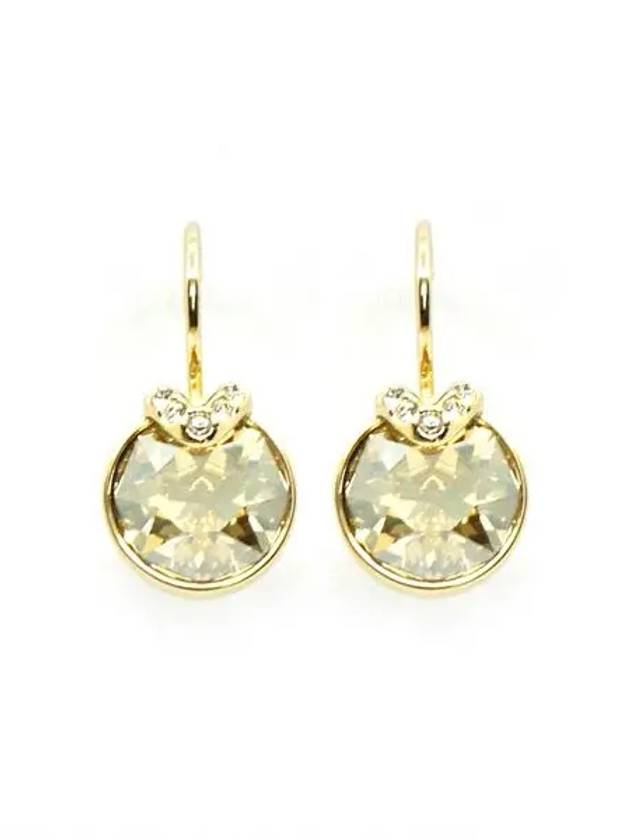 Bella V Drop Earrings Gold - SWAROVSKI - BALAAN 2