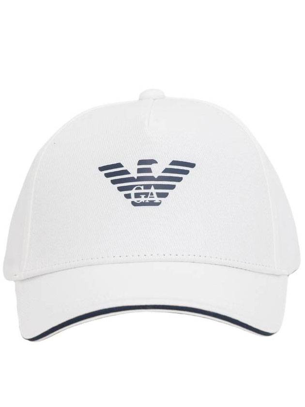 Eagle Logo Ball Cap White - EMPORIO ARMANI - BALAAN 1