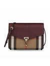 House Check Macken Cross Bag Mahogany Red - BURBERRY - BALAAN 1