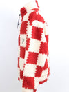 Nigo Jacquard Damier Fleece Red XL - LOUIS VUITTON - BALAAN 3