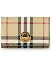 Vintage Check Leather Small Folding Wallet Archive - BURBERRY - BALAAN 2