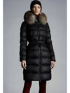 Boedic Fox Fur Women s Long Padding Black - MONCLER - BALAAN 3