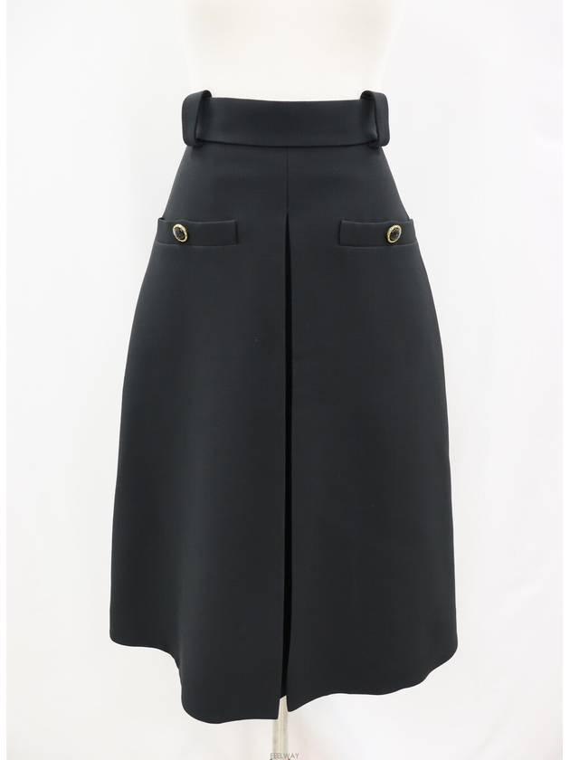 Midi Skirt Black 1A9XS1 - LOUIS VUITTON - BALAAN 1