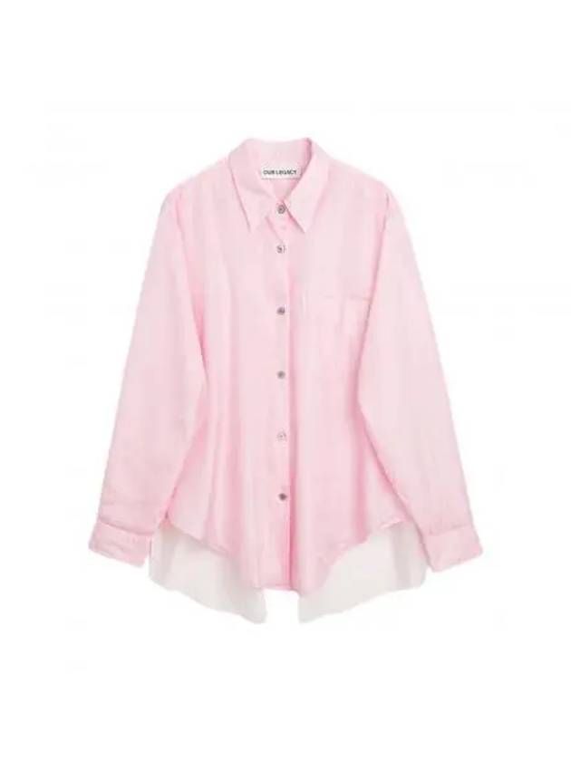 Apron Cotton Silk Shirt Pink - OUR LEGACY - BALAAN 2