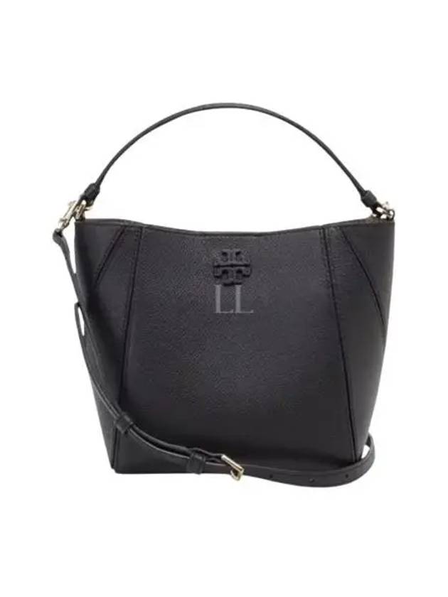 Mcgraw Logo Small Bucket Bag Black - TORY BURCH - BALAAN 2