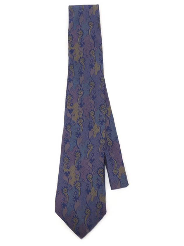 100 silk blue purple pattern tie - DIOR - BALAAN 3