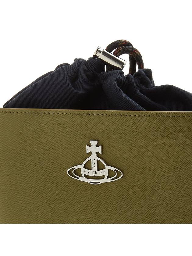 Saffiano Drawstring Cross Bag Green - VIVIENNE WESTWOOD - BALAAN.