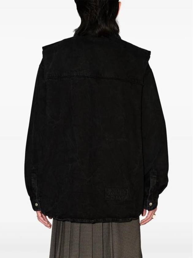 Layered Denim Jacket Black - AMBUSH - BALAAN 5