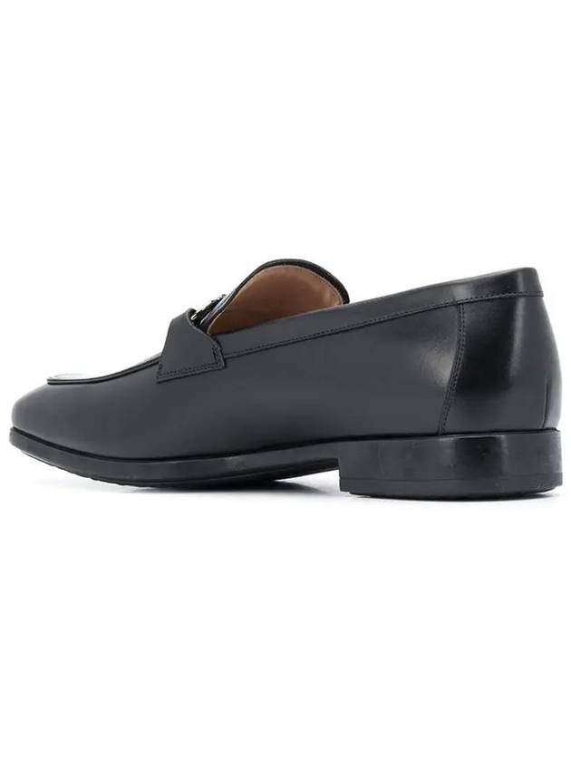 Men's Gancini Loafers Black - SALVATORE FERRAGAMO - BALAAN 4